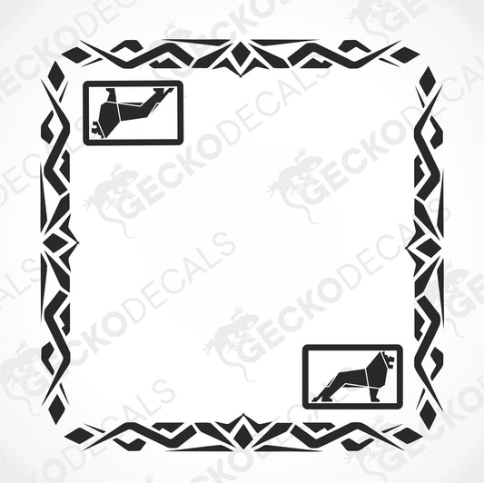 MAN TRIBAL SIDE WINDOW DECALS