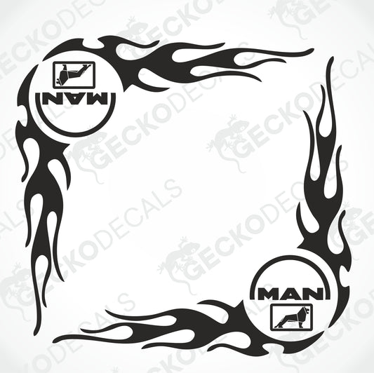 MAN TRIBAL SIDE WINDOW DECALS