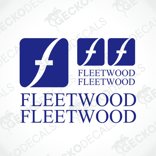 FLEETWOOD CARAVANS LOGO SET