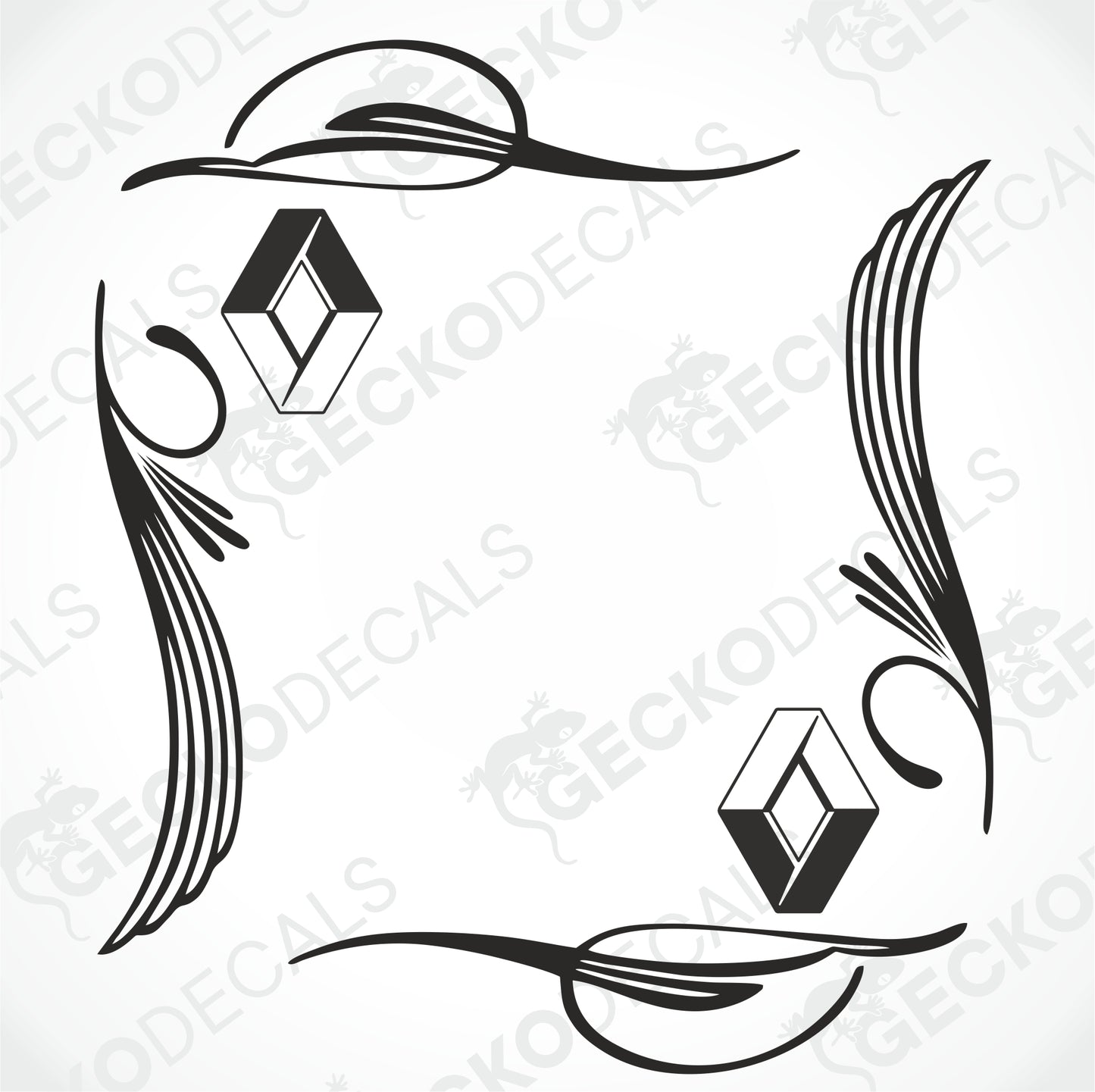RENAULT SIDE WINDOW DECALS