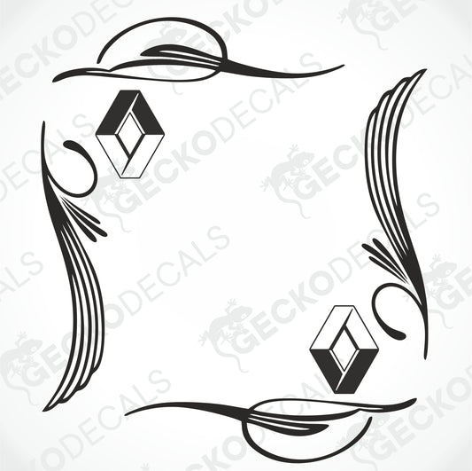 RENAULT SIDE WINDOW DECALS