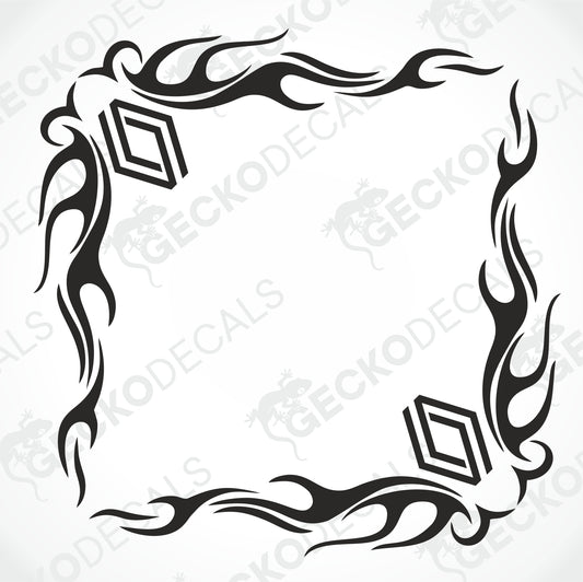 RENAULT TRIBAL SIDE WINDOW DECALS
