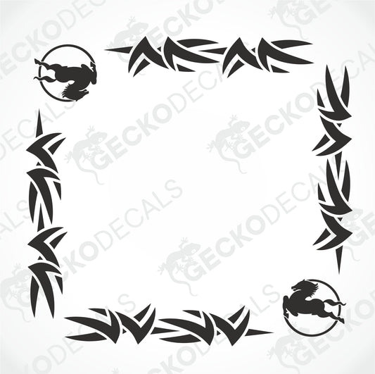 IVECO TRIBAL SIDE WINDOW DECALS
