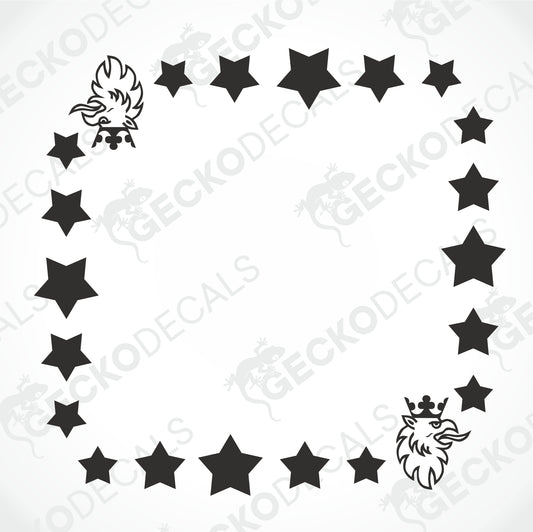 SCANIA STARS SIDE WINDOW DECALS