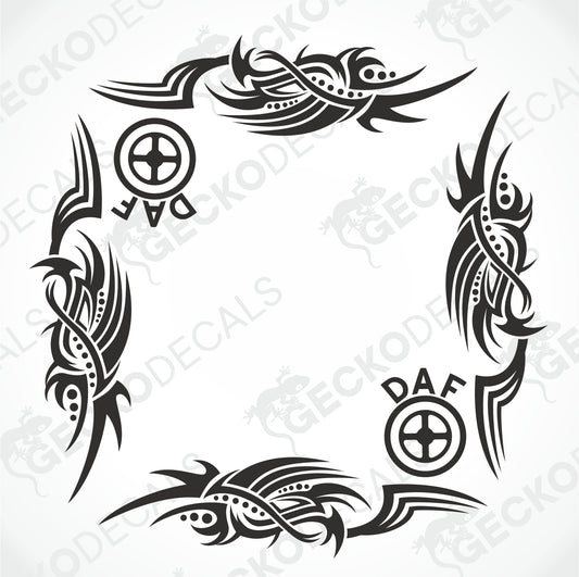 DAF TRIBAL SIDE WINDOW DECALS
