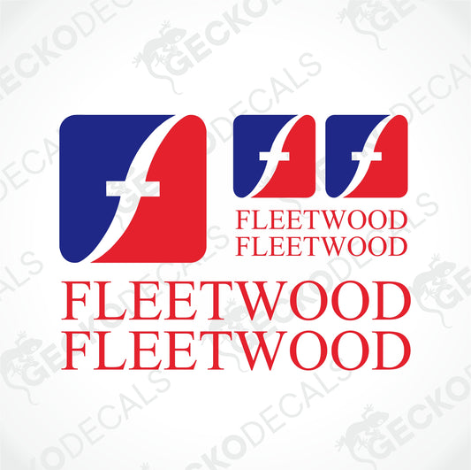 FLEETWOOD CARAVAN LOGO SET