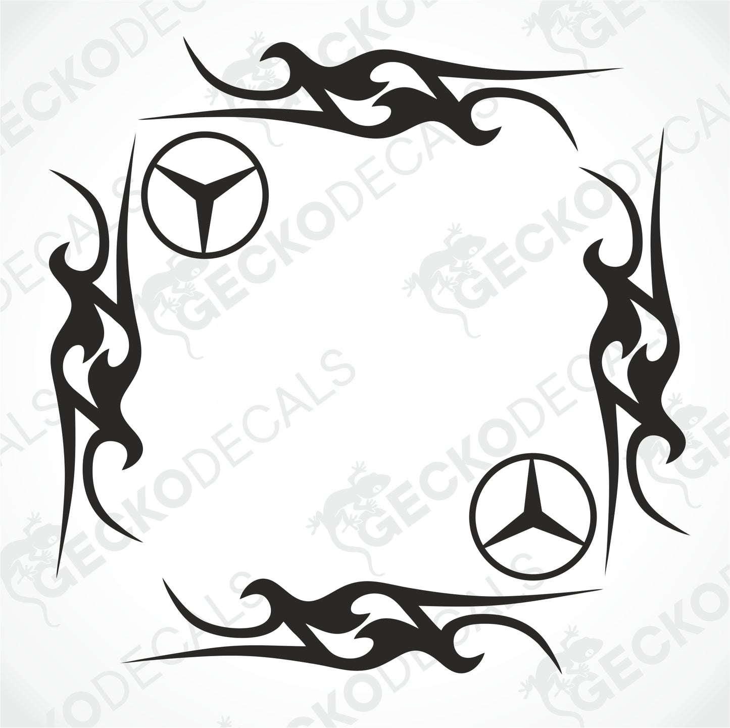 MERCEDES-BENZ TRIBAL SIDE WINDOW DECALS