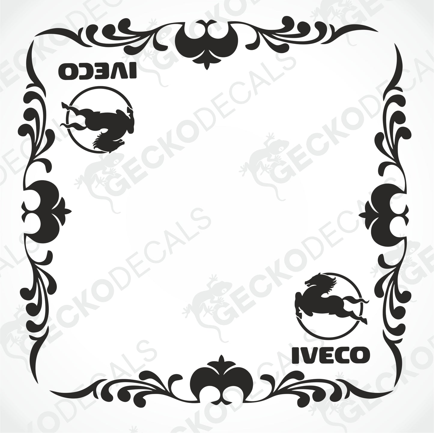 IVECO SIDE WINDOW DECALS