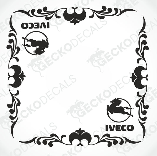 IVECO SIDE WINDOW DECALS