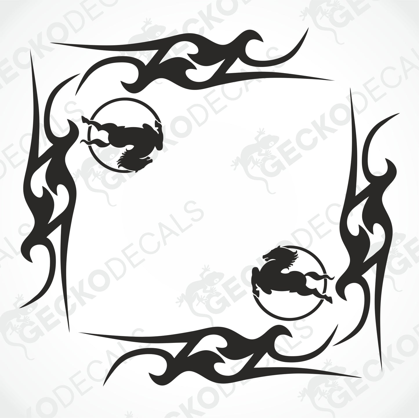 IVECO TRIBAL SIDE WINDOW DECALS