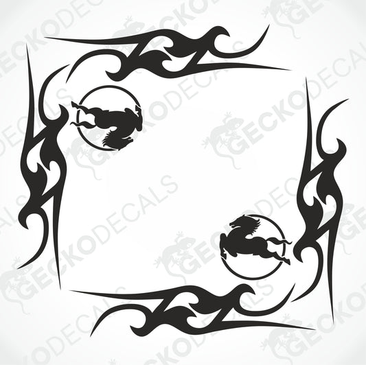 IVECO TRIBAL SIDE WINDOW DECALS