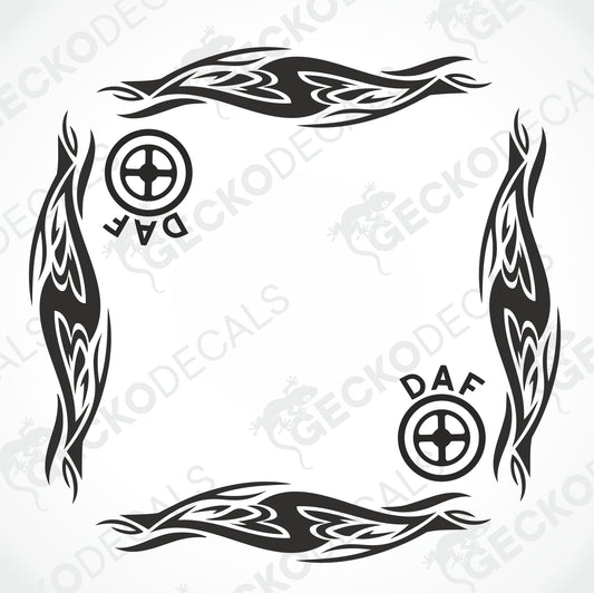 DAF TRIBAL SIDE WINDOW DECALS