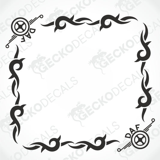 DAF TRIBAL SIDE WINDOW DECALS