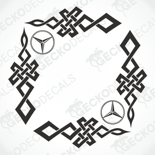 MERCEDES-BENZ TRIBAL SIDE WINDOW DECALS