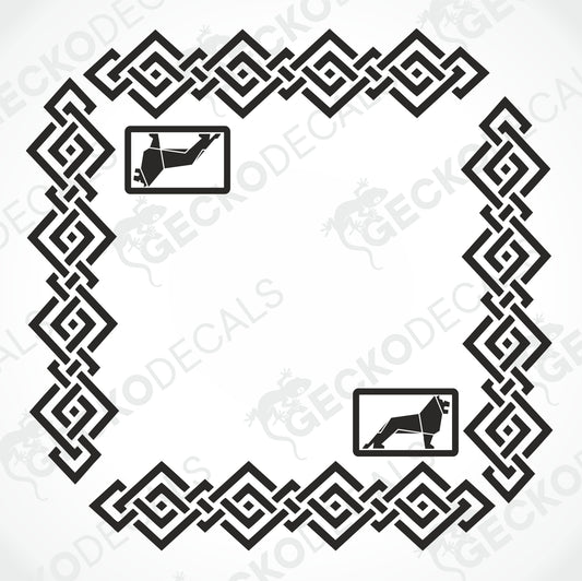 MAN TRIBAL SIDE WINDOW DECALS