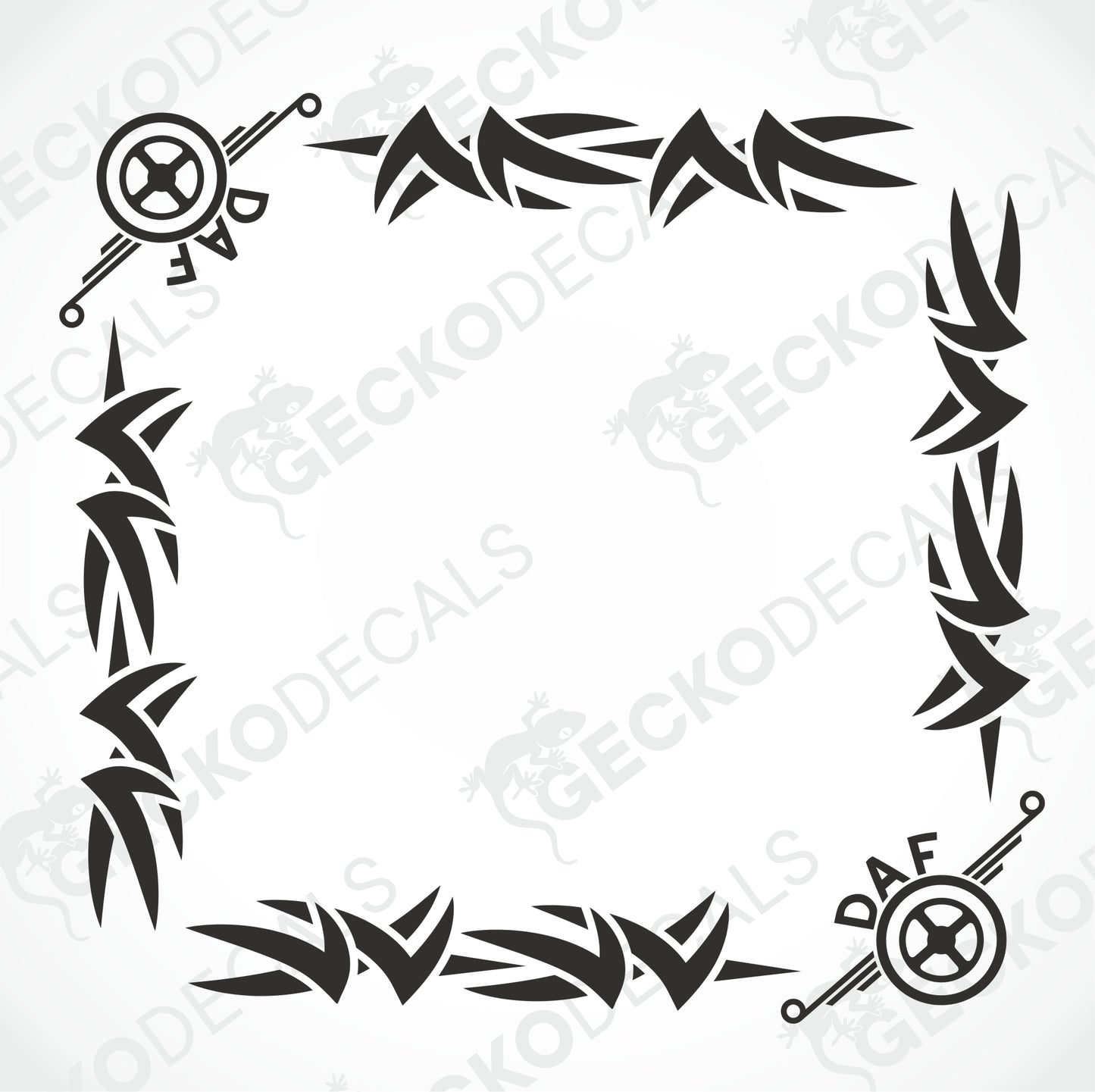 DAF TRIBAL SIDE WINDOW DECALS