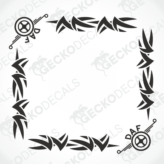 DAF TRIBAL SIDE WINDOW DECALS