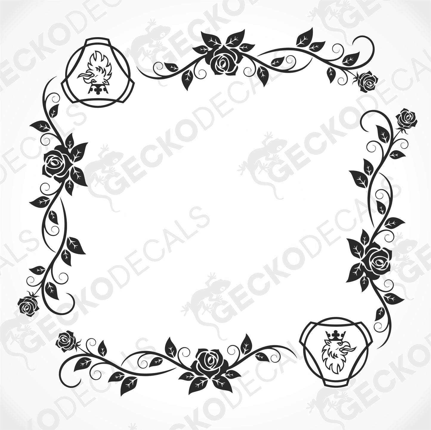 SCANIA FLORAL SIDE WINDOW DECALS