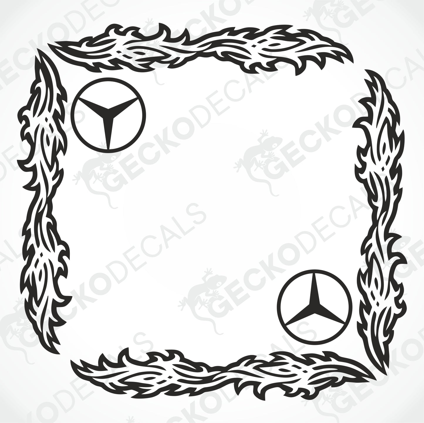 MERCEDES-BENZ DEKALER FÖR SIDOVENTILRUTOR - TRIBAL