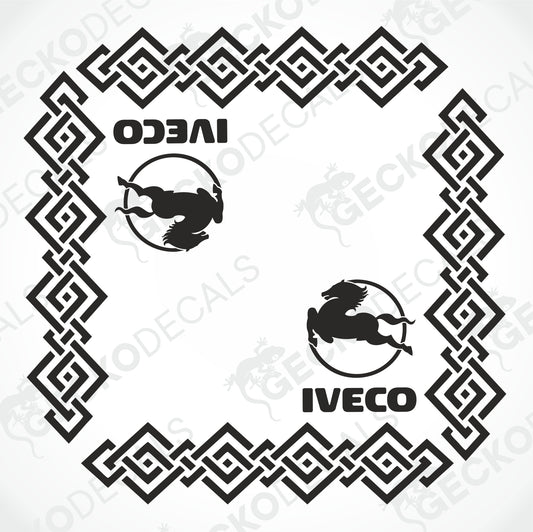 IVECO SIDE WINDOW DECALS