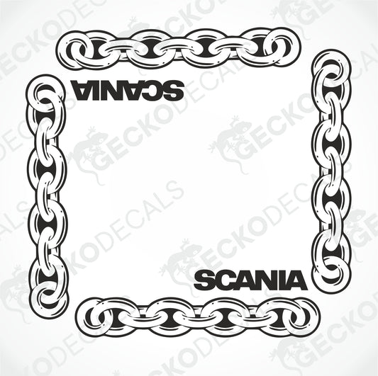 SCANIA CHAIN SIDE WINDOW DECALS