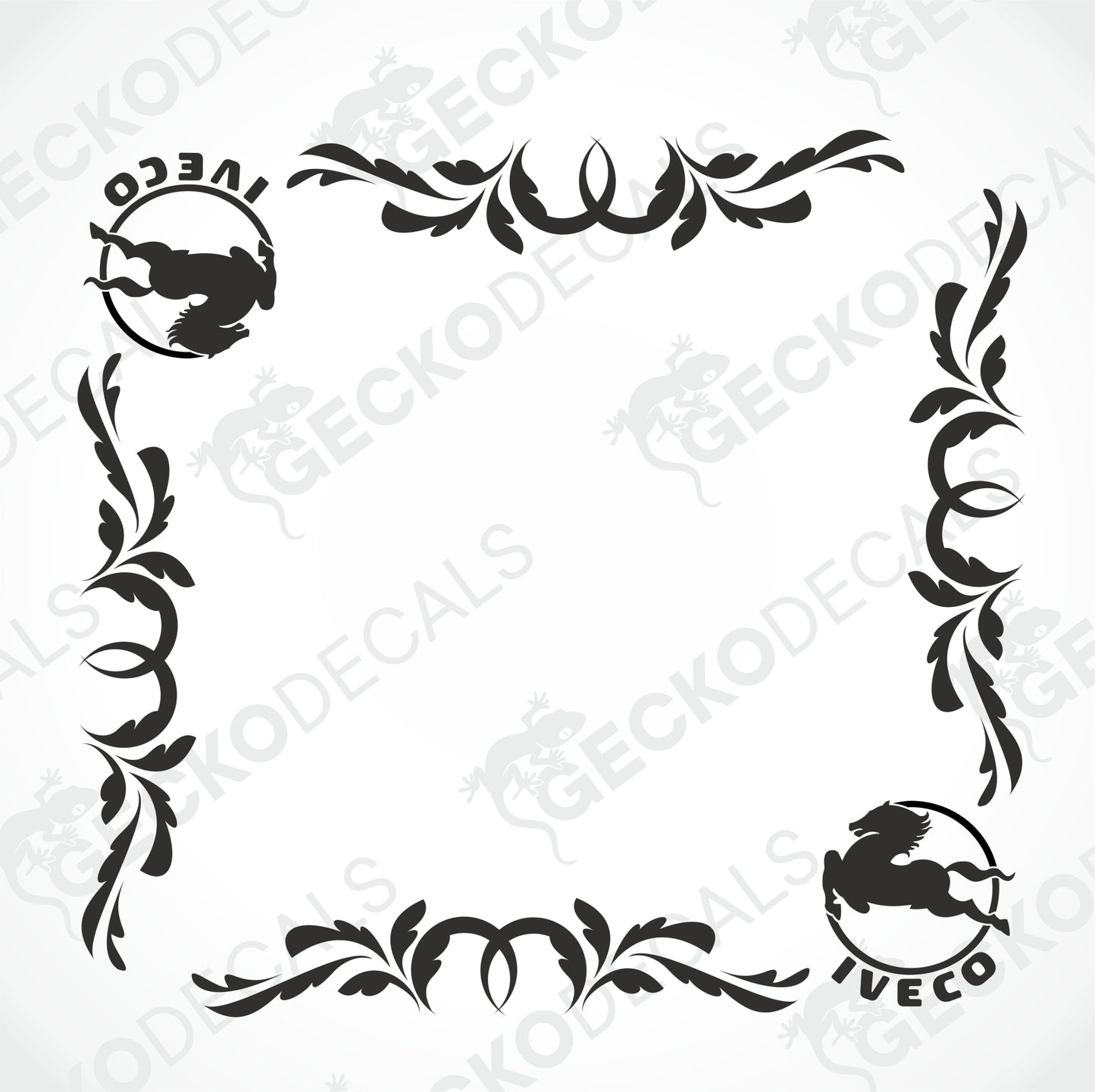 IVECO SIDE WINDOW DECALS