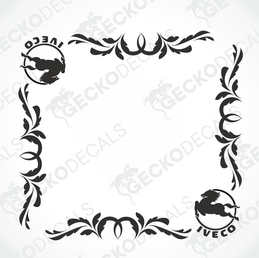 IVECO SIDE WINDOW DECALS