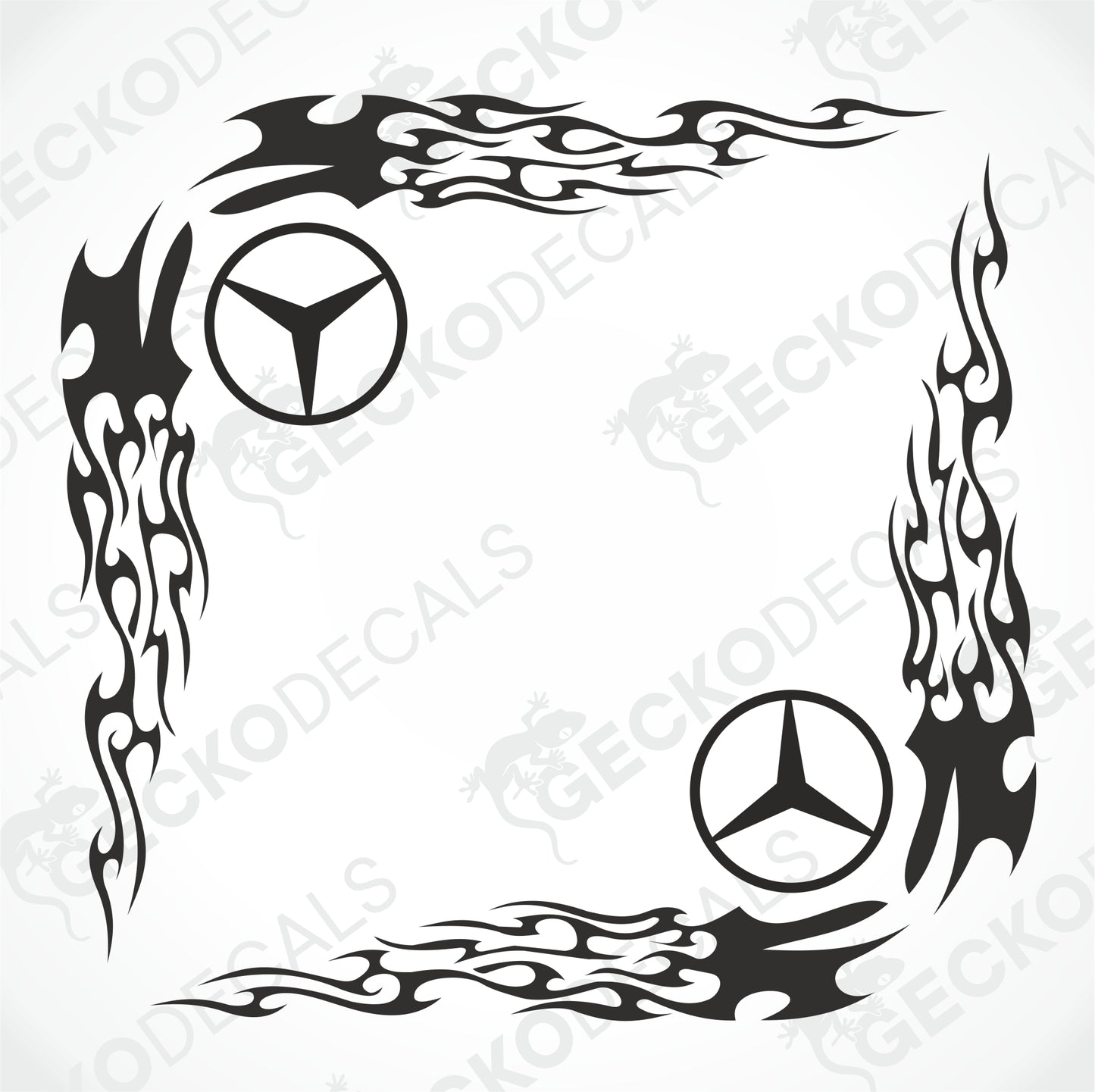 MERCEDES-BENZ TRIBAL SIDE WINDOW DECALS