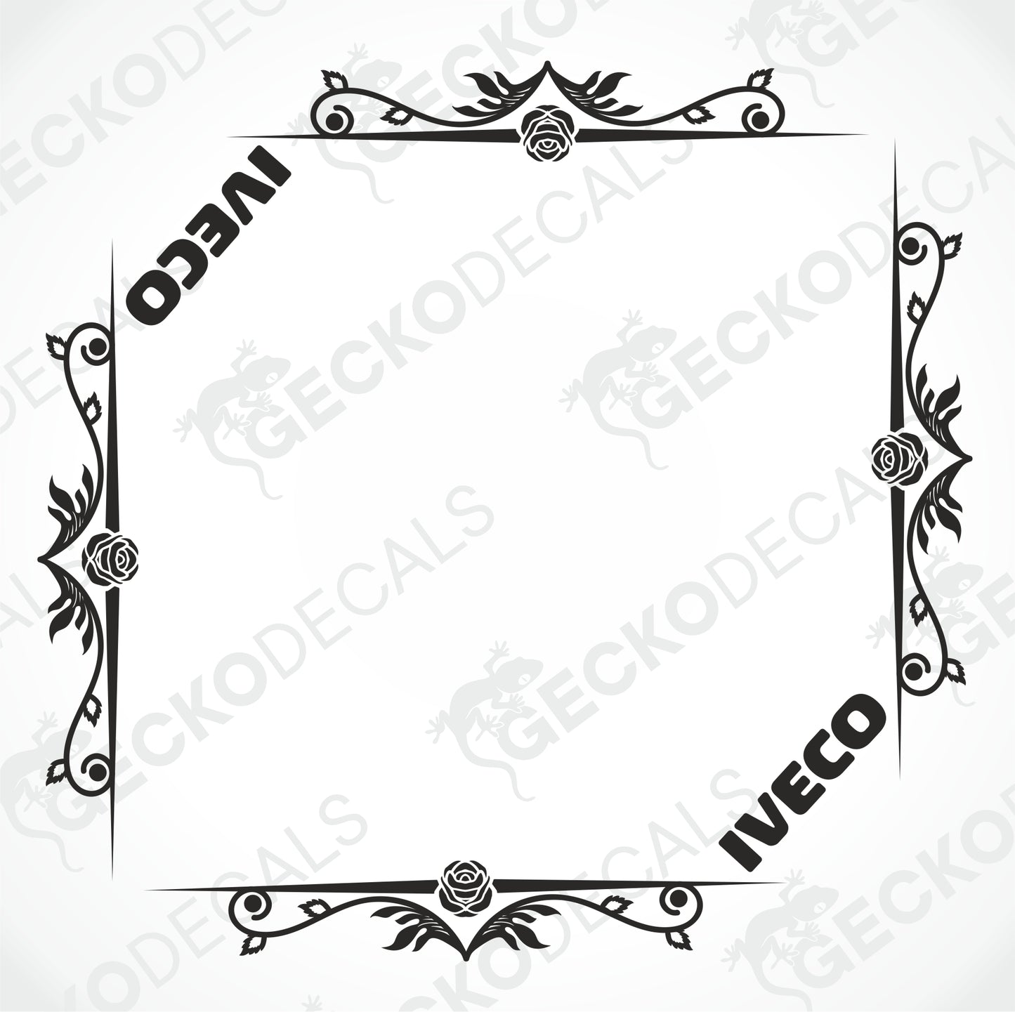 IVECO SIDE WINDOW DECALS