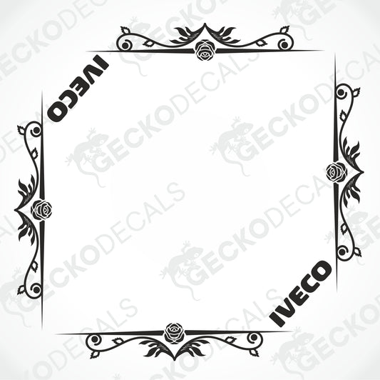 IVECO SIDE WINDOW DECALS
