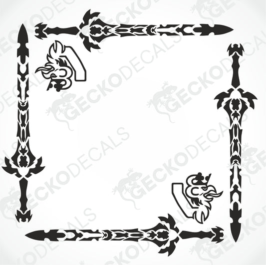 SCANIA SWORDS SIDE WINDOW DECALS
