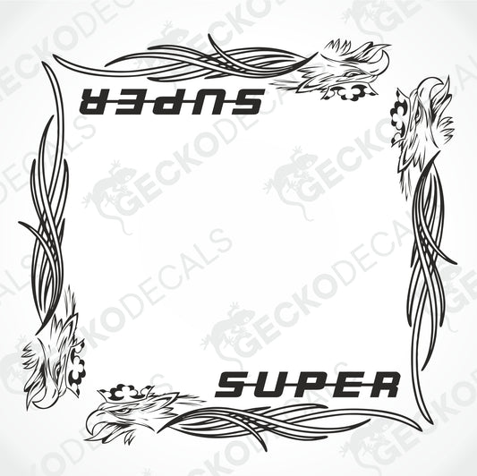 SCANIA GRIFFIN SUPER SIDE WINDOW DECALS
