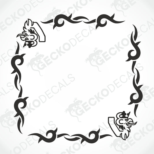 SCANIA V8 TRIBAL SIDE WINDOW DECALS