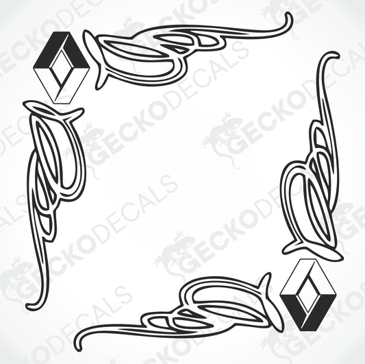 RENAULT SIDE WINDOW DECALS