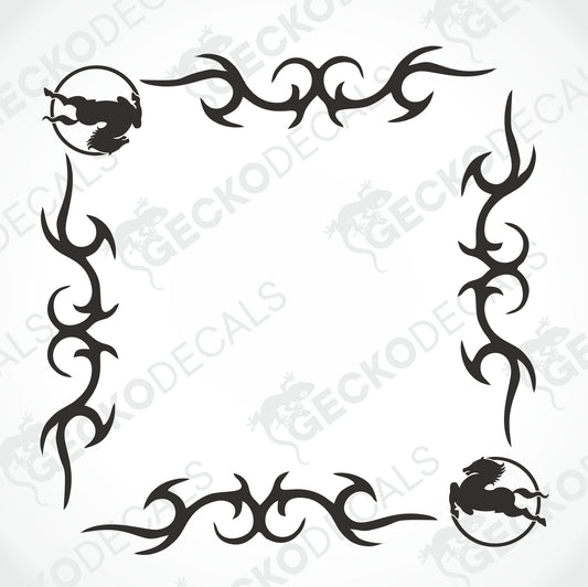 IVECO TRIBAL SIDE WINDOW DECALS