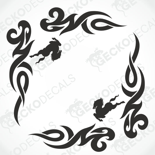 IVECO TRIBAL SIDE WINDOW DECALS