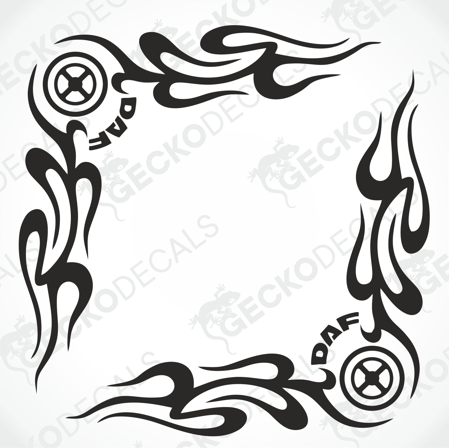 DAF TRIBAL SIDE WINDOW DECALS