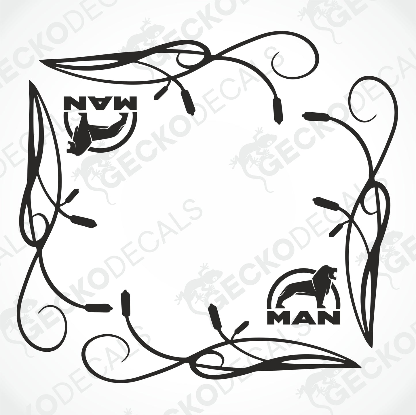 MAN SIDE WINDOW DECALS