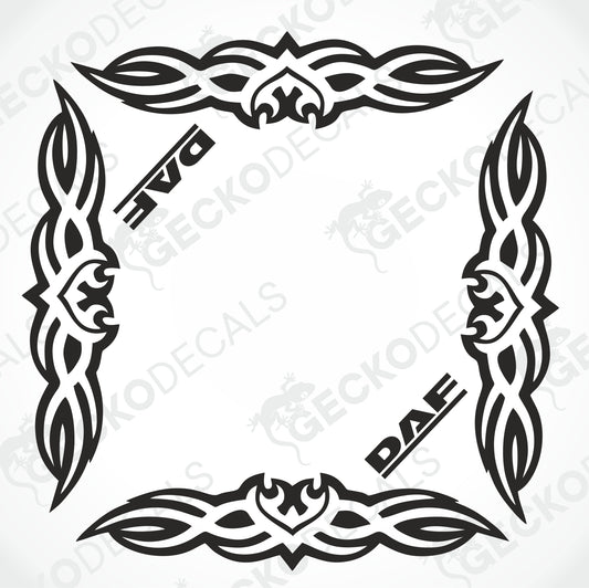DAF TRIBAL SIDE WINDOW DECALS