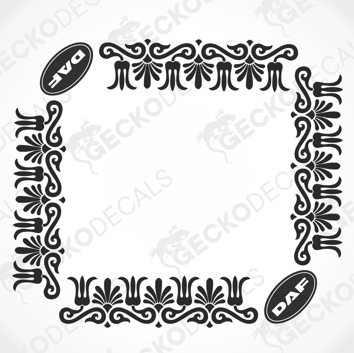 DAF SIDE WINDOW DECALS