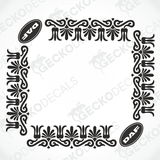 DAF SIDE WINDOW DECALS