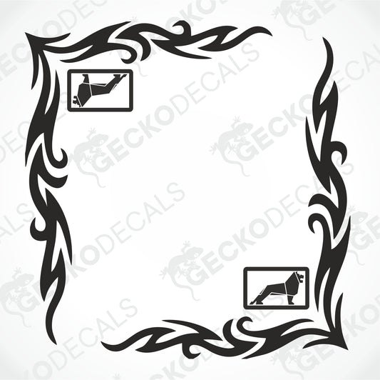 MAN TRIBAL SIDE WINDOW DECALS