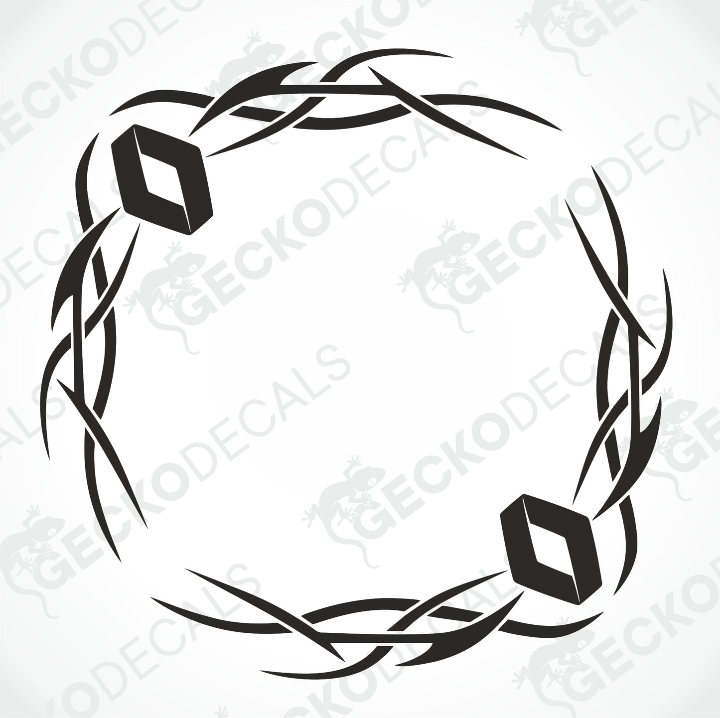 RENAULT TRIBAL SIDE WINDOW DECALS