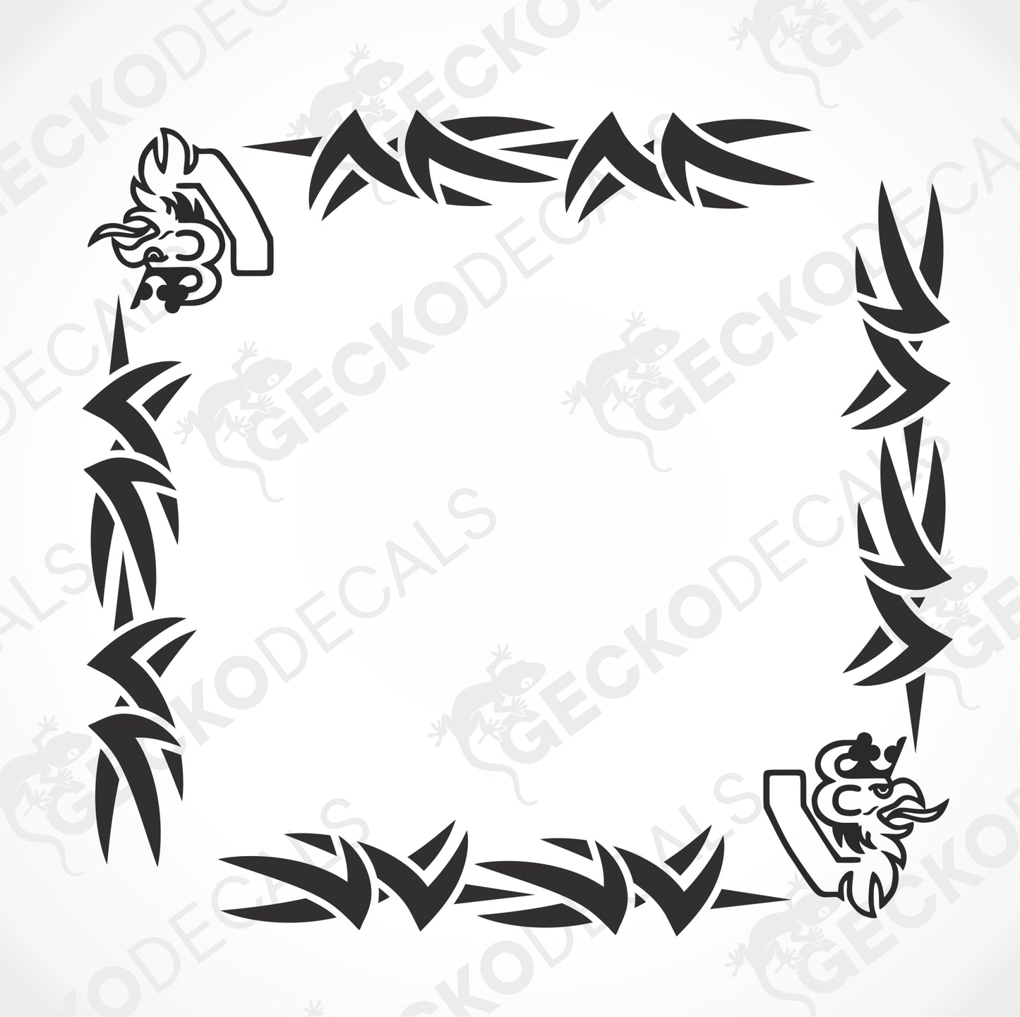 SCANIA V8 TRIBAL SIDE WINDOW DECALS