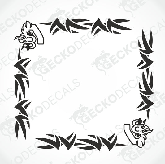 SCANIA V8 TRIBAL SIDE WINDOW DECALS