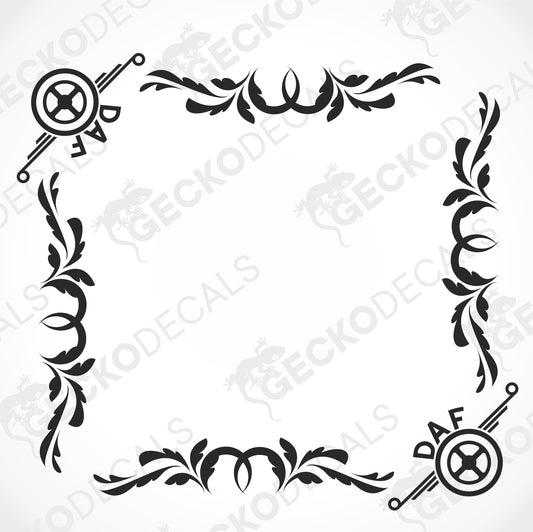 DAF SIDE WINDOW DECALS