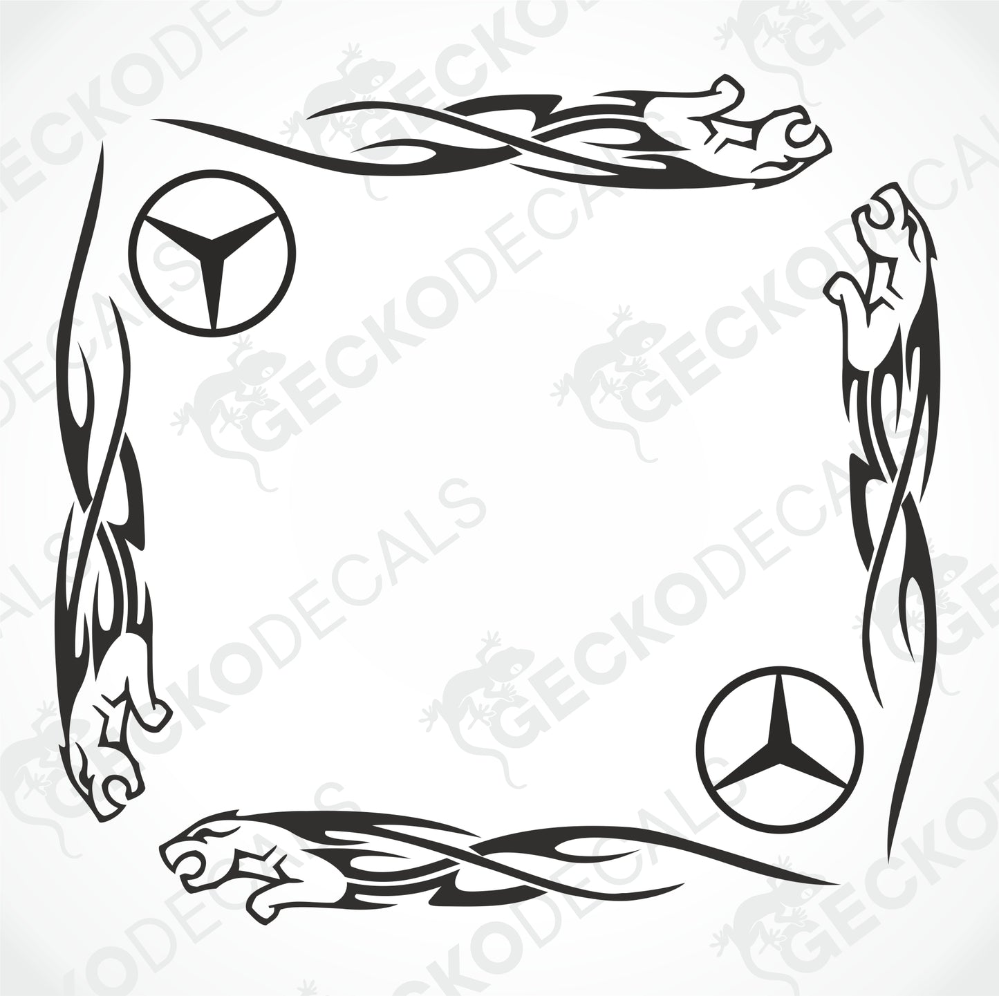 MERCEDES-BENZ TRIBAL SIDE WINDOW DECALS