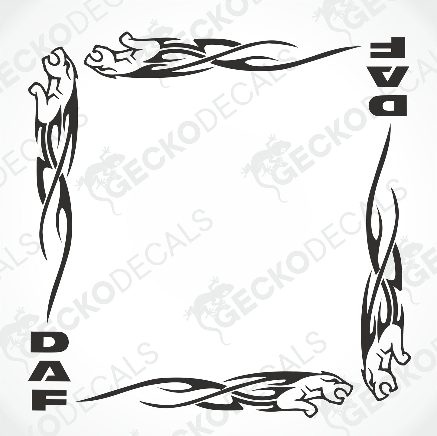 DAF TRIBAL SIDE WINDOW DECALS
