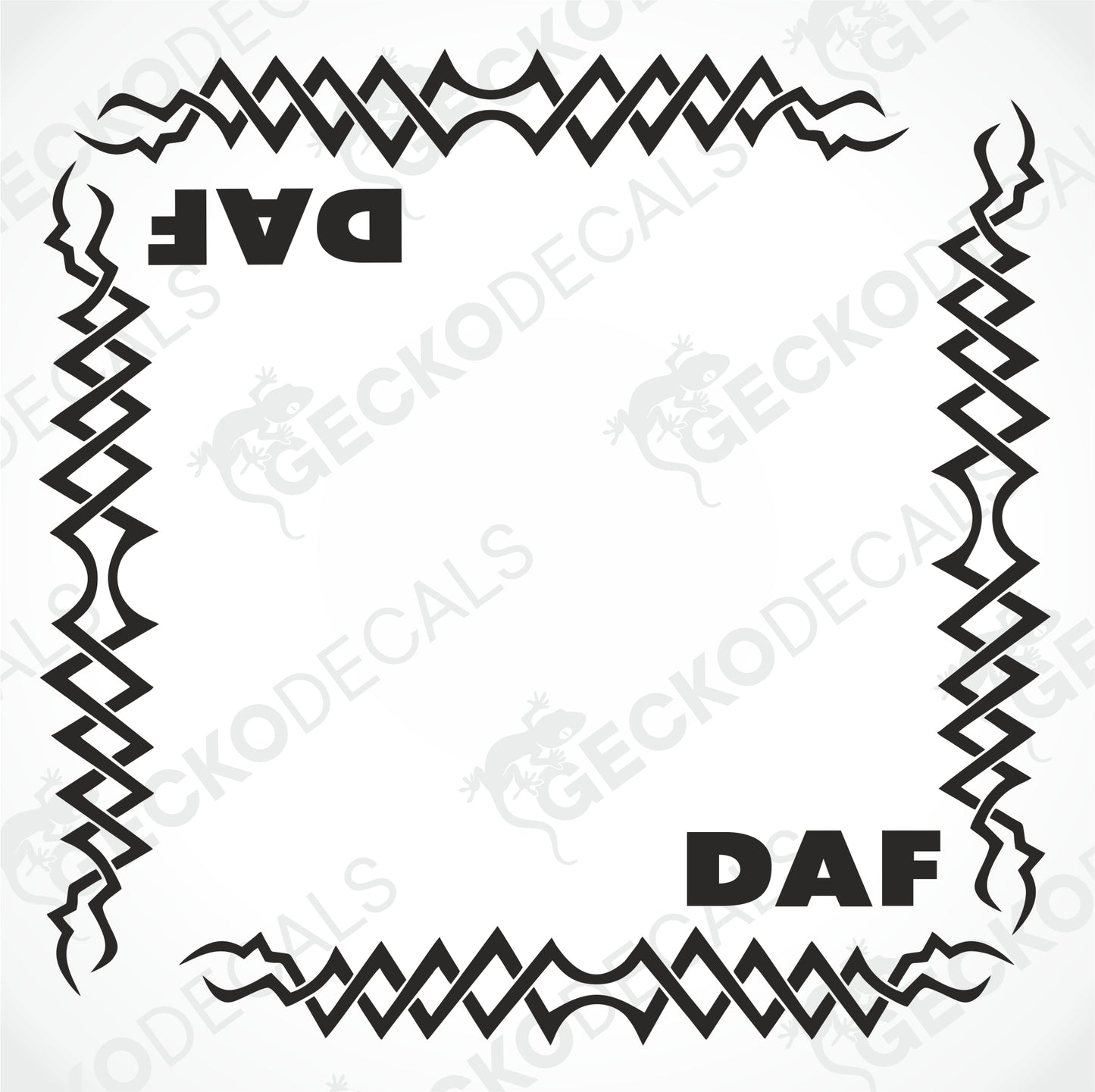 DAF TRIBAL SIDE WINDOW DECALS