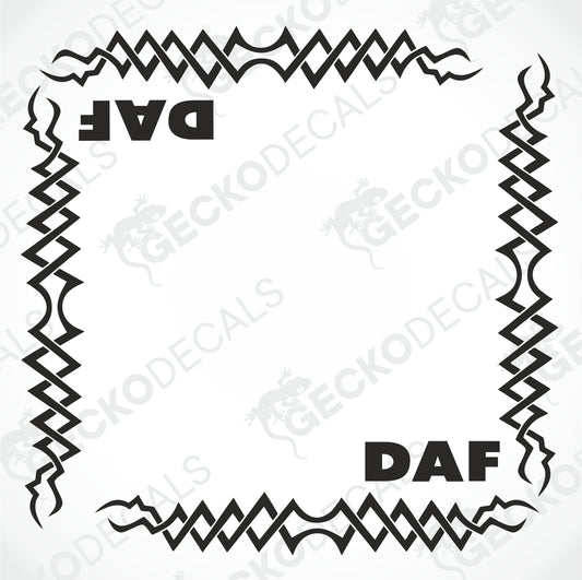 DAF TRIBAL SIDE WINDOW DECALS